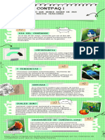 Infografía de Proceso Recortes de Papel Notas Verde