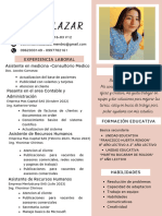 Curriculum Vitae Esther Salazar