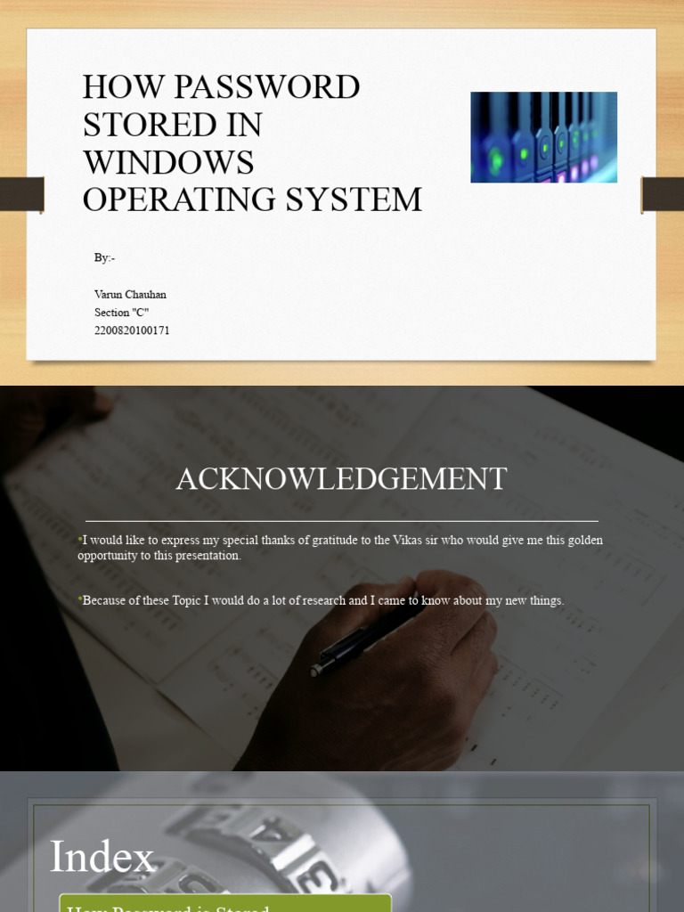How Windows Stores User Passwords | PDF | Password | Computer Science