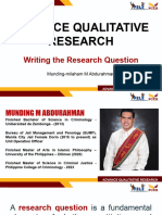Abdurahman - Advance Qualitative Research