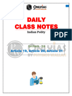 Polity 16 - Daily Class Notes - UPSC Prahar 2024 (Hinglish)