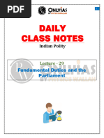 Polity 29 - Daily Class Notes - UPSC Prahar 2024 (Hinglish)