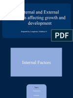 3rd Quarter Internal and External Factors