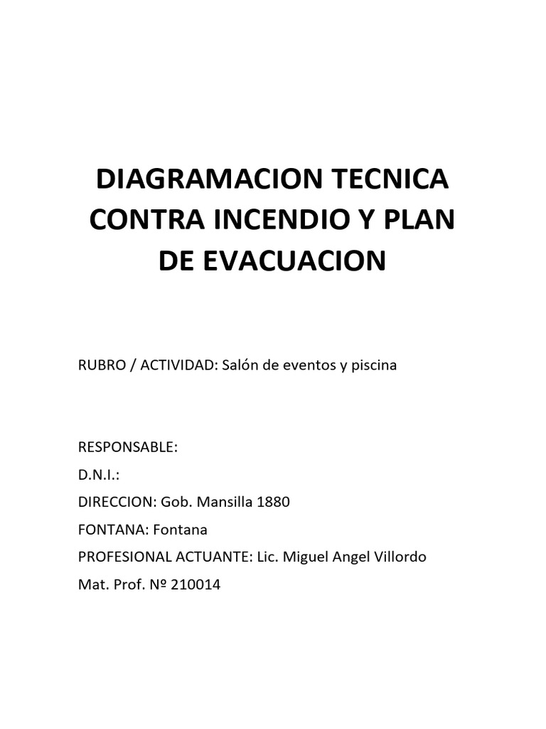 Plan de Evacuación y Protección Contra Incendios | PDF | Combustión ...