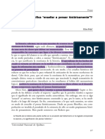 Elias Palti - Qué Significa Enseñar A Pensar Históricamente