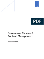 2023 - 10 - 30 Handouts - Govt Tendering and Contract Management