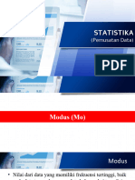 05 Statistika 1 Pemusatan Data Modus Median