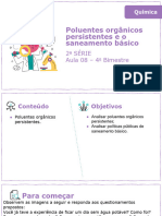 Poluentes Orgânicos Persistentes e o Saneamento Básico: 2 Série Aula 08 - 4 Bimestre