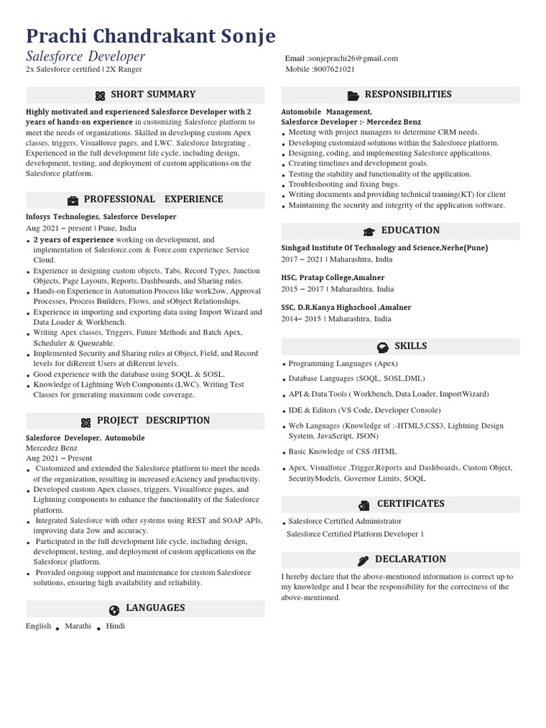 Prachi sonje resume pdf computer science computer engineering