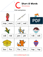 Free Short O Worksheets PDF Compressed