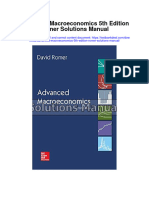 Advanced Macroeconomics 5th Edition Romer Solutions Manual