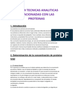 Tema 4 Tecnicas Analiticas Relacionadas Con Las Proteinas