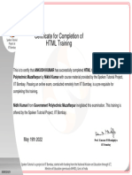 ANKUSH KUMAR Participant Certificate