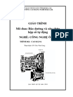 giáo trình bảo dưỡng và sữa chữa hộp số tự động ô tô