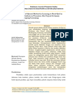 The Application of Qiroati Method in Learning To Read Qur'an On Elementary Students in Pesantren Abu Fayyad At-Tijaniy Al-Islami Randuagung Lumajang