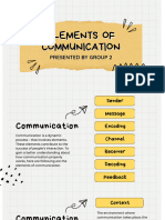 Elements of Communication