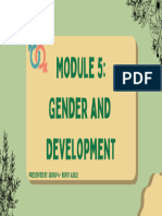 Module 5 Gender and Development