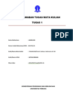 Buku Jawaban Tugas Mata Kuliah Tugas 1: Nama Mahasiswa: Amirudin