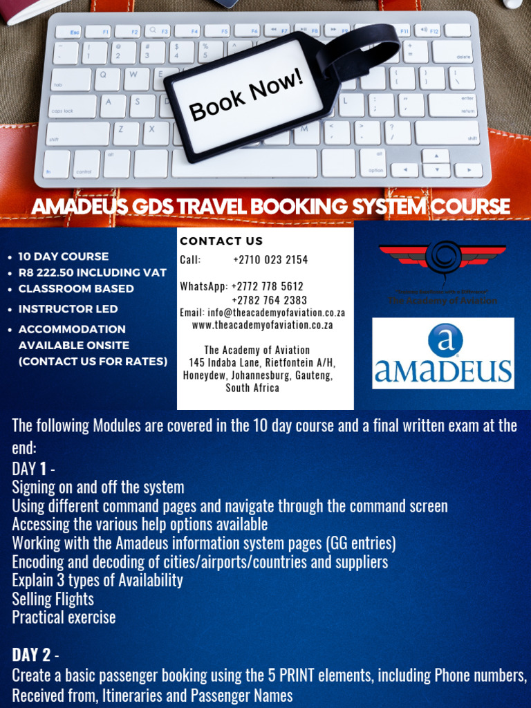 Amadeus GDS Training Course in SA | PDF | Transport