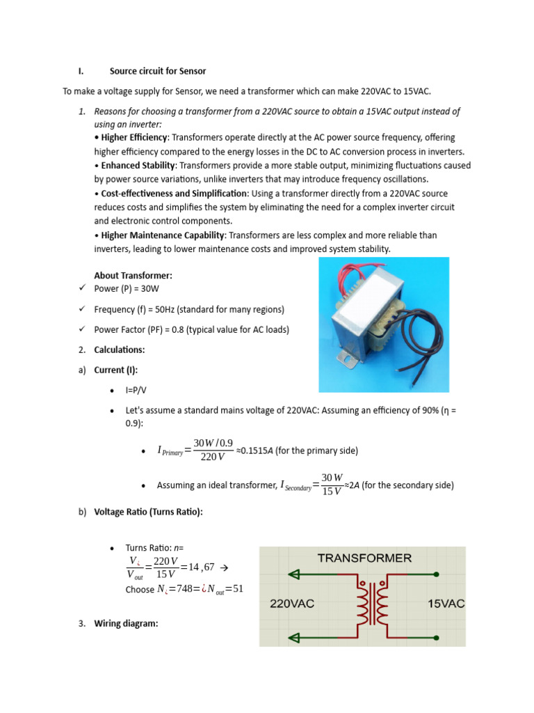 Transformer-Based Sensor Power Supply | PDF | Power Inverter | Transformer