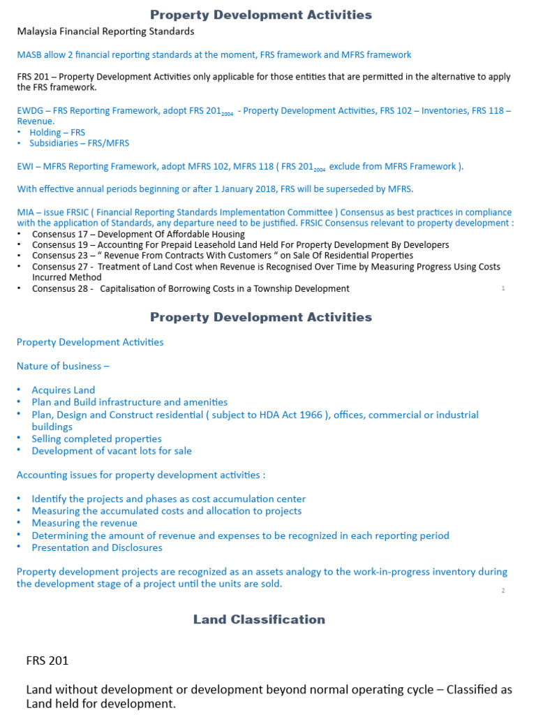Malaysia Property Development Standards | PDF | Debits And Credits ...