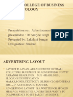 Advertisement Layout