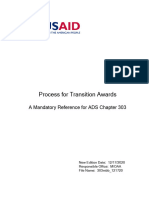 ADS Chapter 303 Process of Transition Awards