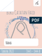 Buku Catatan Haid - Infaq