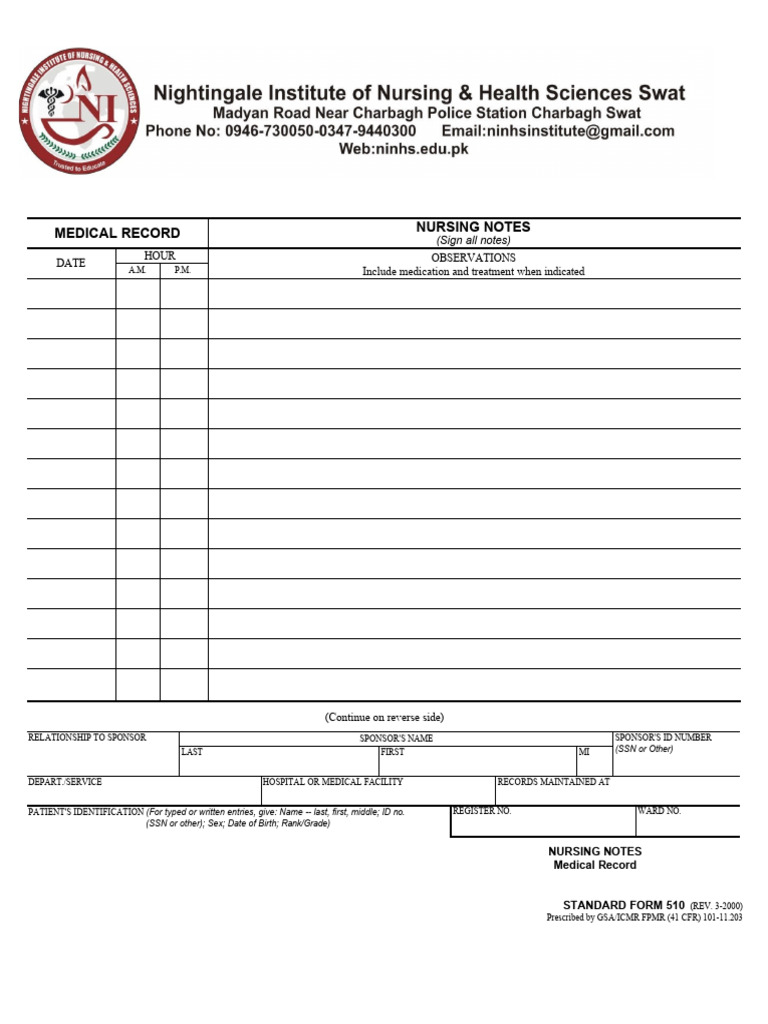 Nursing Notes | PDF