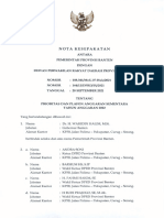 Nota Kesepakatan PPAS Banten 2022