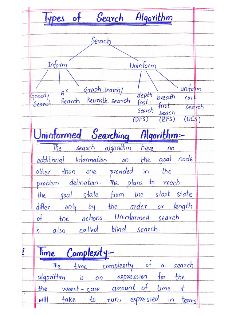 Types of Search Algorithms | PDF