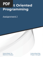 Object Oriented Programming Report