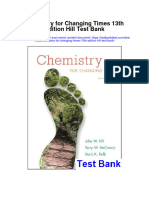 Chemistry For Changing Times 13th Edition Hill Test Bank