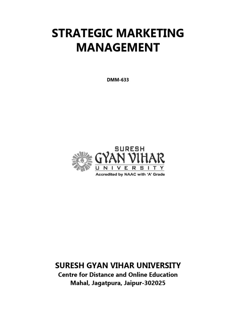 Strategic Marketing Management Overview | PDF | Marketing | Marketing ...
