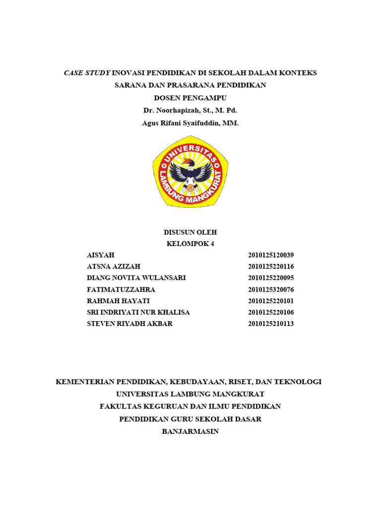 Inovasi Sarana Pendidikan Sekolah Dasar | PDF