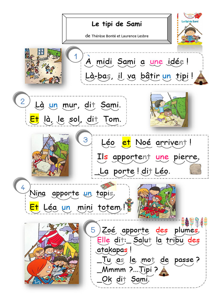 Le tipi de Sami et ses amis | PDF