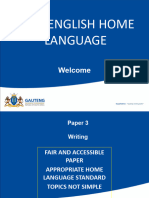Grade 12 English Home Language (P3) Step by Step IIn Answering Question Papers 2019