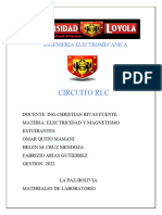 Informe Del Circuito RLC