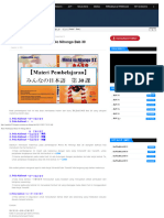 Materi Pembelajaran Minna No Nihongo Bab 30