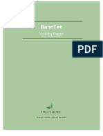 Banctec: Visibility Report