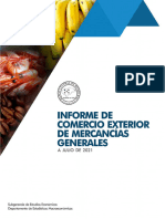 Informe de Comercio Exterior de Mercancías Generales A Julio 2021