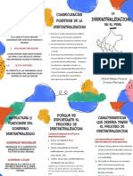 Folleto Tríptico Campaña Informativa de Fomento de La Lectura Colorido Infantil Azul y Amarillo