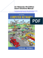 Computer Networks 5th Edition Tanenbaum Solutions Manual