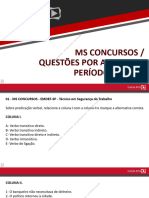 Ms Concursos / Questões Por Assunto - Período Simples: Professora Flávia Rita