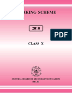 Marking Scheme 2010 Class X Book