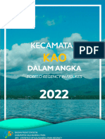 Kecamatan Kao Dalam Angka 2022