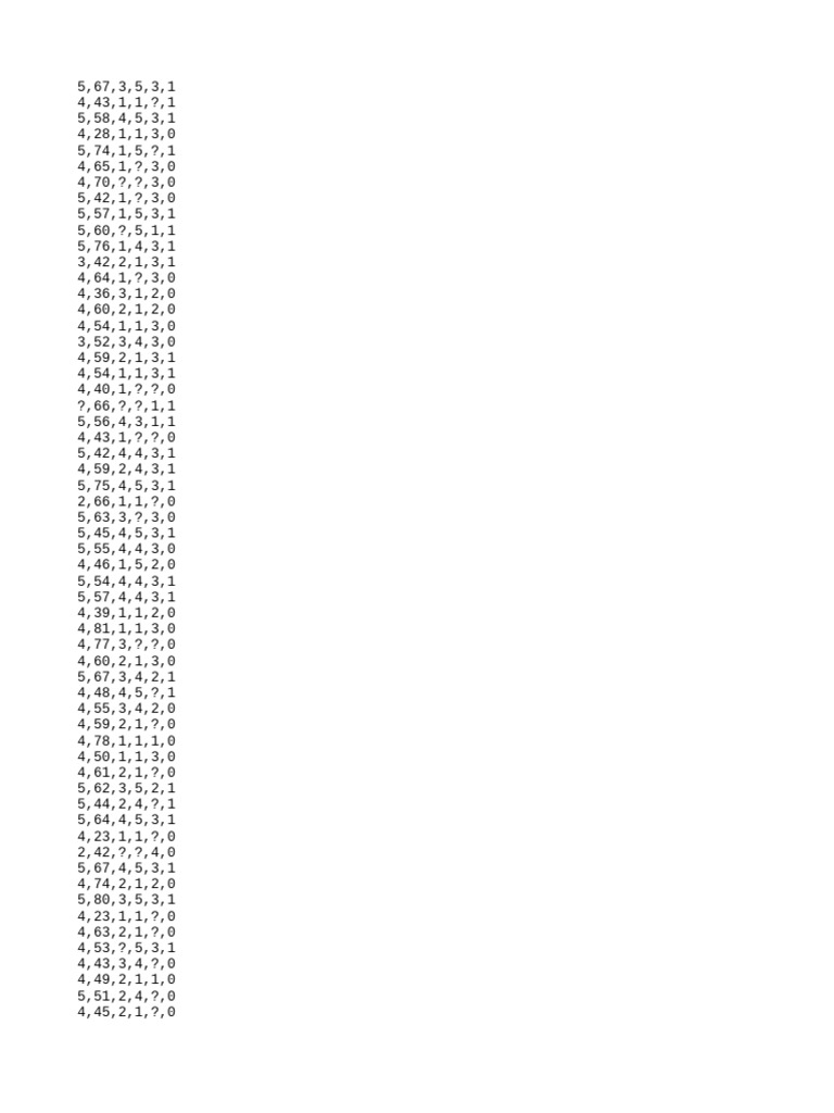 Sample ML Data | PDF