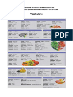 Ficha Vocabulário Alimentos e Bebidas