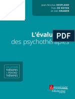 Evaluation Des Psychotherapies Sommaire