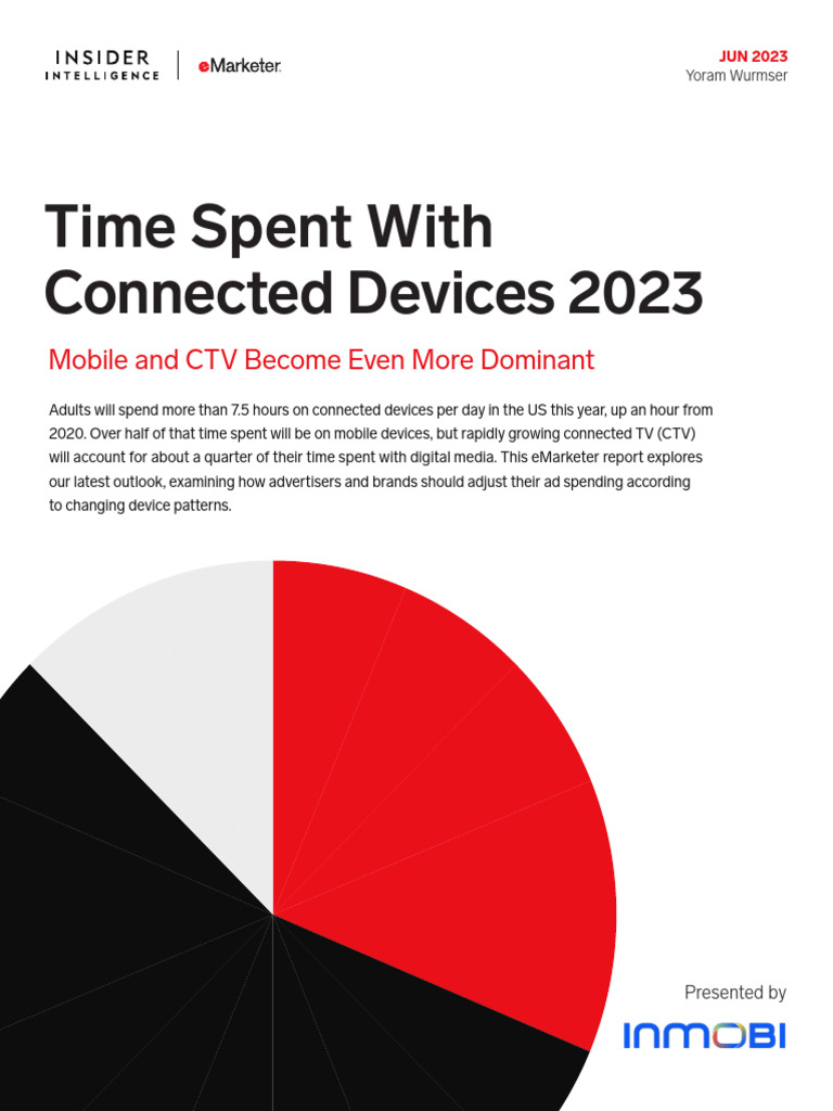 Emarketer time spent with connected devices 2023 report pdf mobile